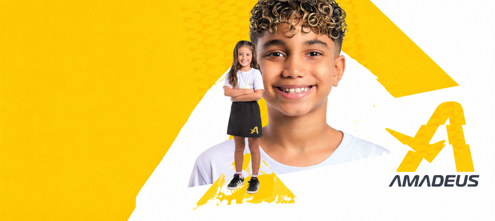 Alunos do Ensino Fundamental do Colégio Amadeus sorrindo — Isso é padrão Amadeus